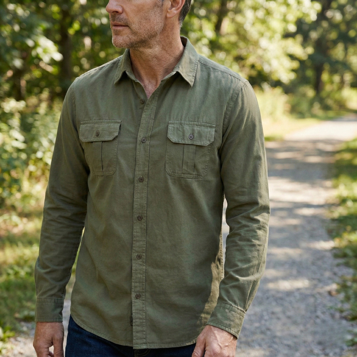 Refined Heren Recht Overhemd met Borstzakken