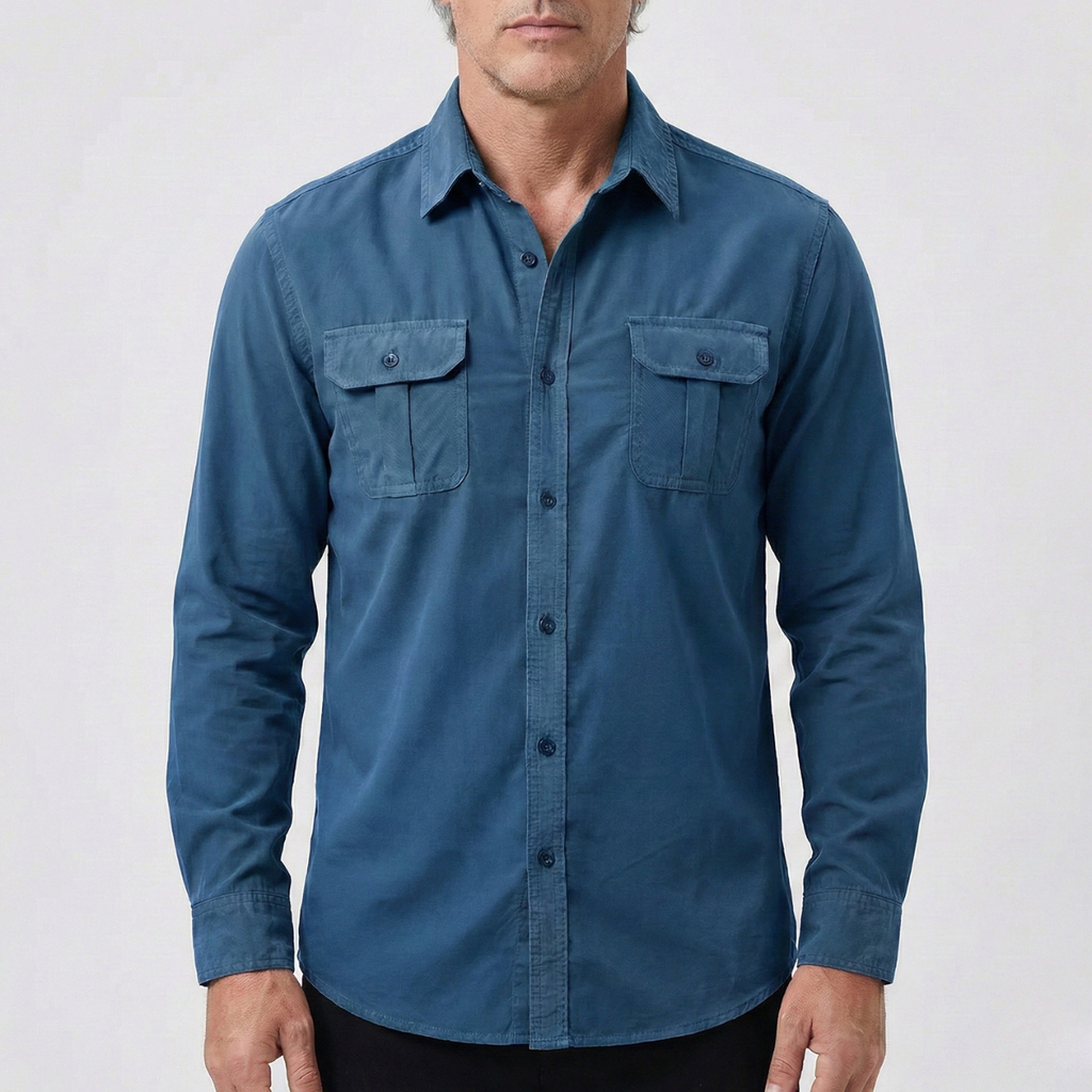 Refined Heren Recht Overhemd met Borstzakken