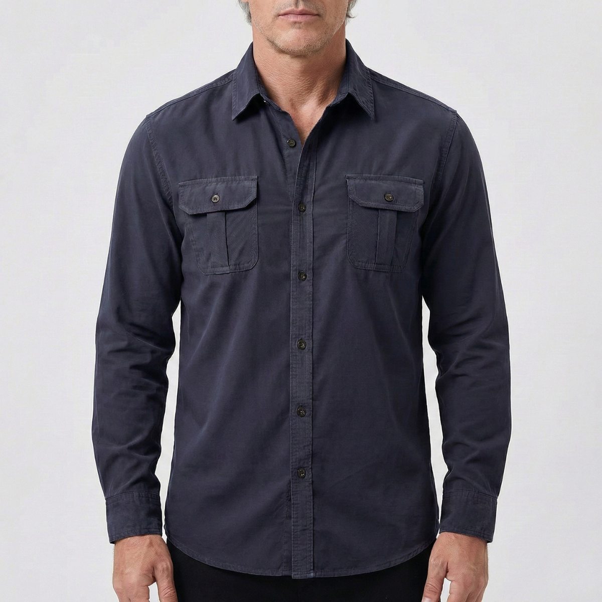 Refined Heren Recht Overhemd met Borstzakken