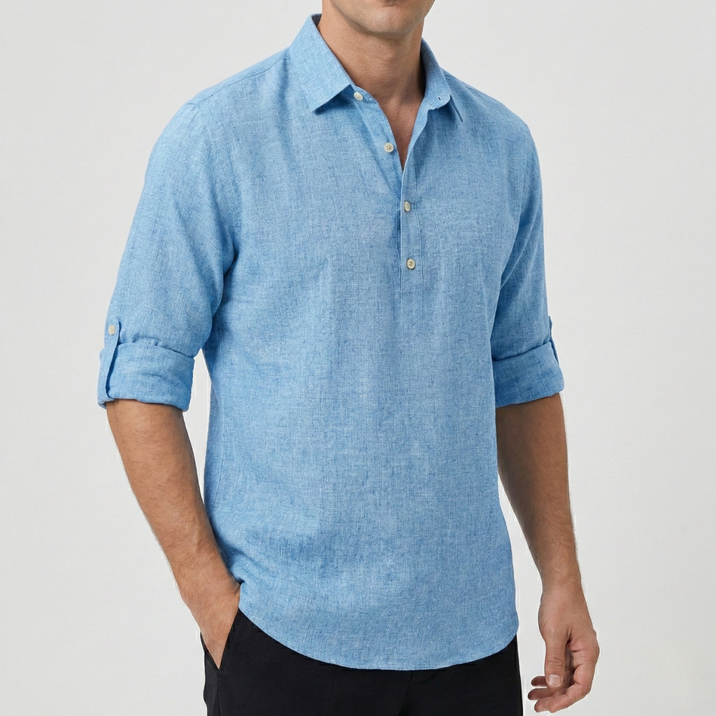 Refined Heren Henley Overhemd