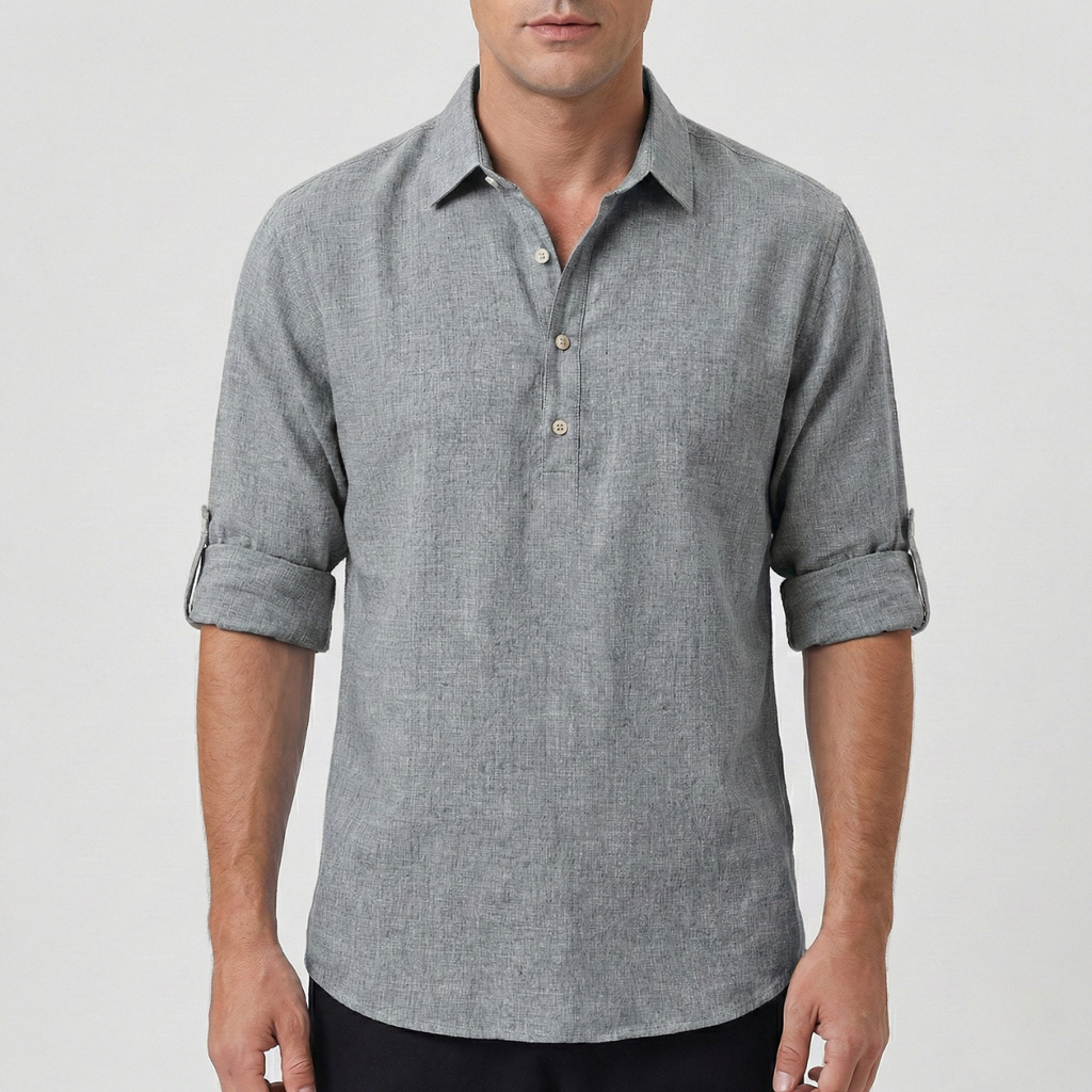 Refined Heren Henley Overhemd