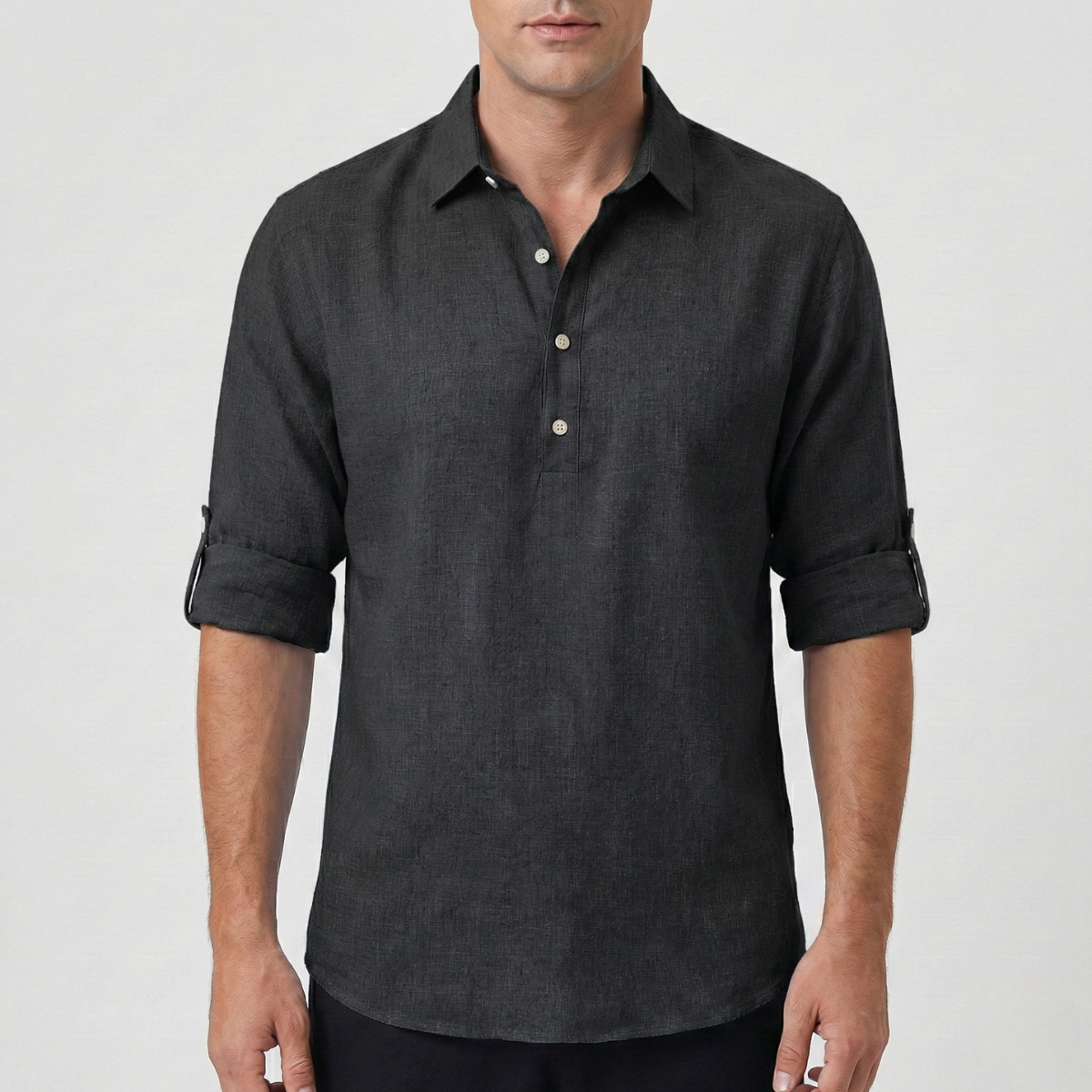 Refined Heren Henley Overhemd