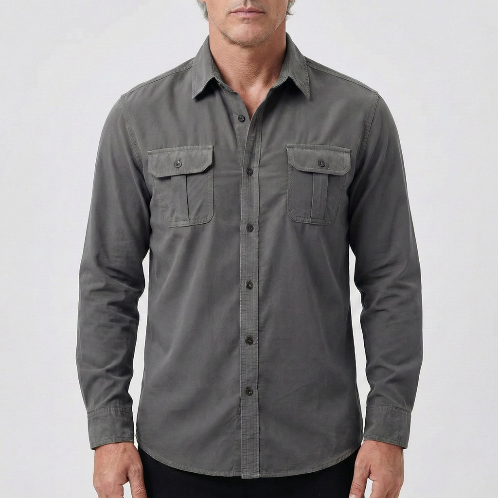 Refined Heren Recht Overhemd met Borstzakken