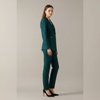 dames blazer set met rechte broek