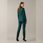 dames blazer set met rechte broek