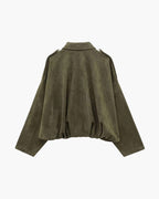 dames bomber jacket met kraag