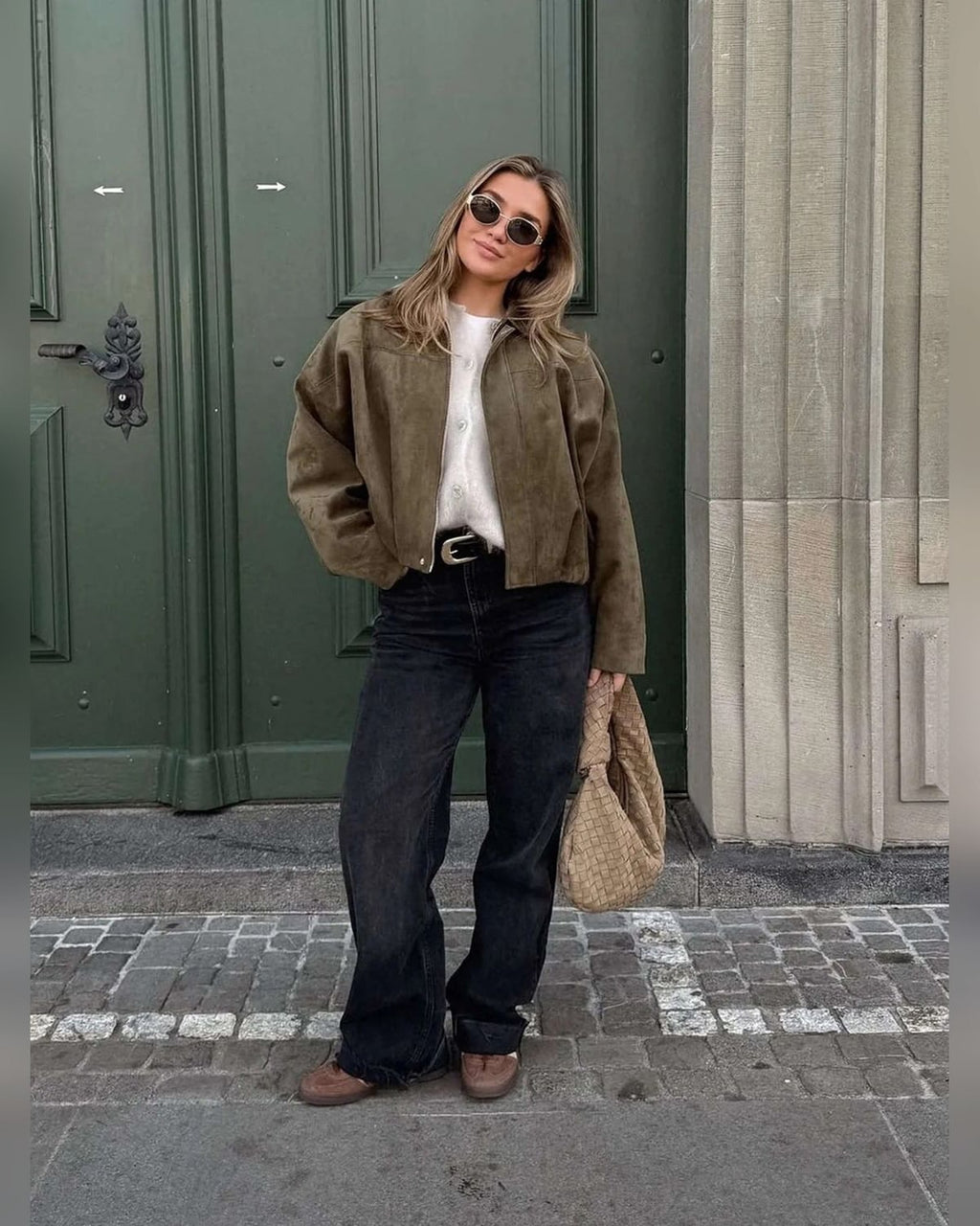 dames bomber jacket met kraag