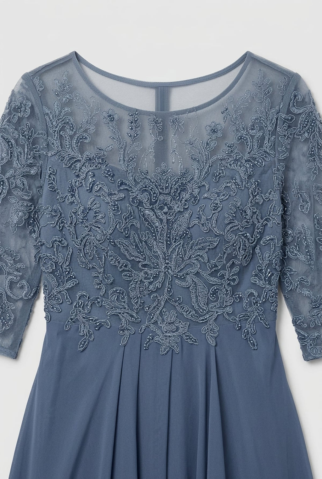 dames geborduurd flared midi jurk