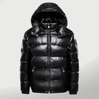 dames marty gewatteerde steppjacke met windbescherming in zwart