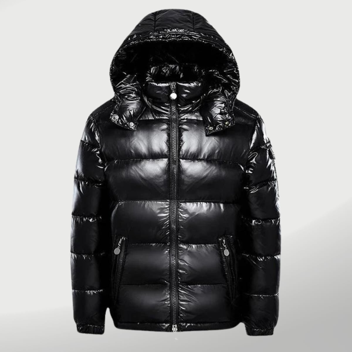 dames marty gewatteerde steppjacke met windbescherming in zwart