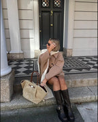 dames oversized blousejas met knoopsluiting