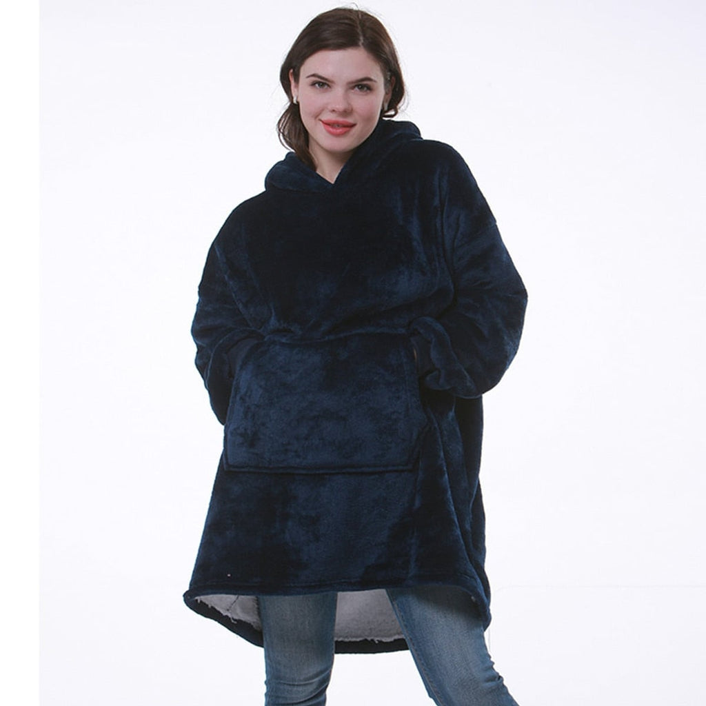 dames oversized hoodie deken met capuchon
