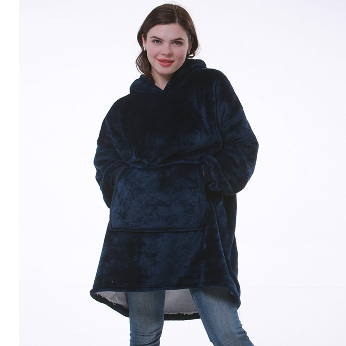 dames oversized hoodie deken met capuchon