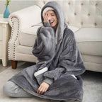 dames oversized hoodie deken met capuchon