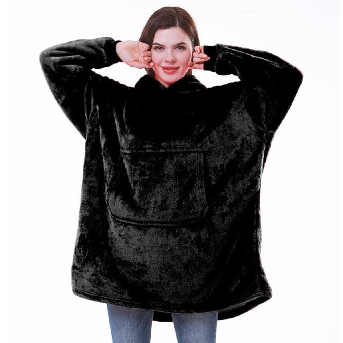 dames oversized hoodie deken met capuchon