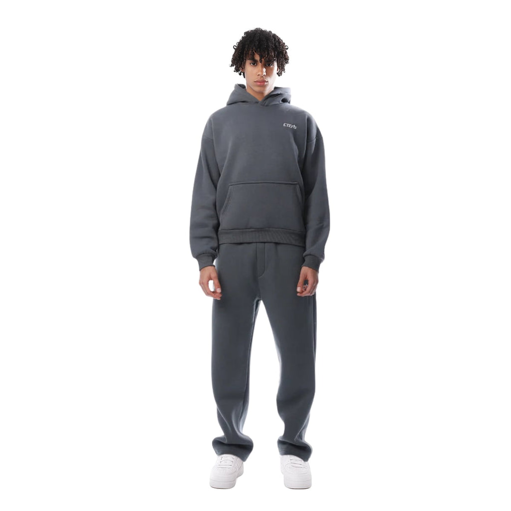 dames oversized hoodie set met joggingbroek in grijs