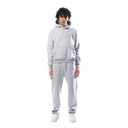 dames oversized hoodie set met joggingbroek in lichtgrijs