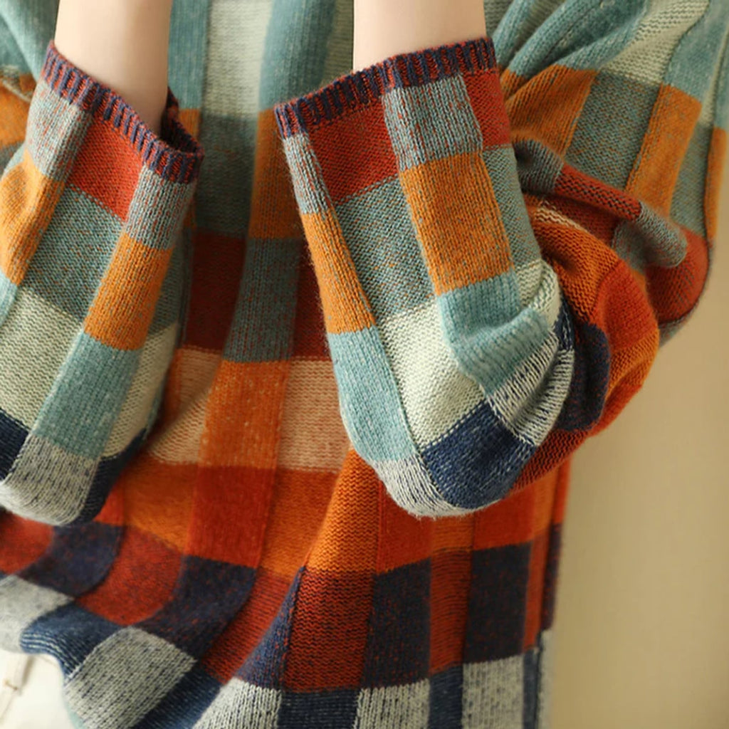 dames oversized trui met ronde hals