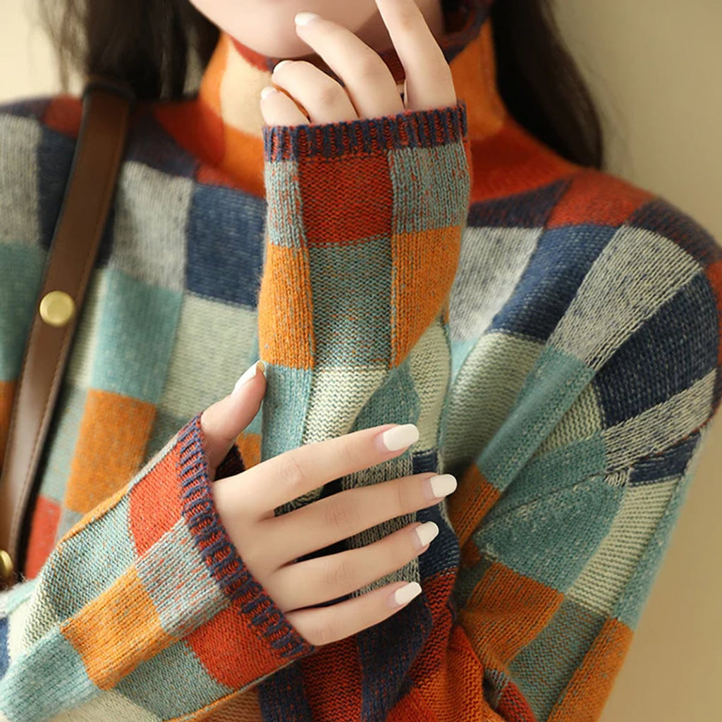 dames oversized trui met ronde hals