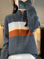 dames oversized vest met ritsluiting