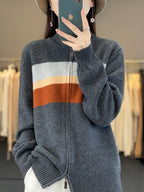 dames oversized vest met ritsluiting