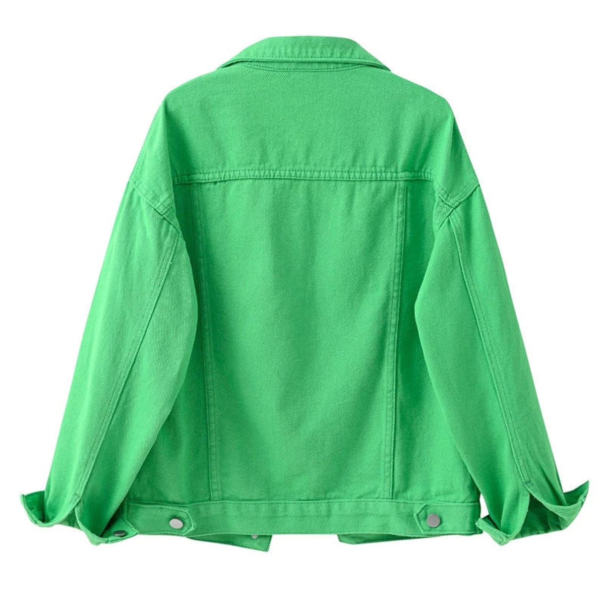 dames relaxed fit spijkerjasje met hemdkraag