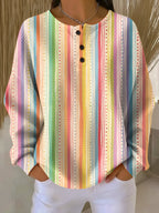 dames relaxed fit waffle trui in stijl 10