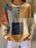 dames relaxed fit waffle trui in stijl 3