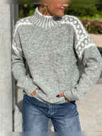 dames relaxed fit waffle trui in stijl 5