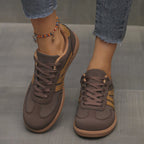 dames retro sneaker met brede neus