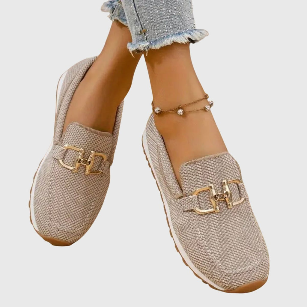 dames slip-on loafer met voetbed