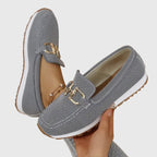 dames slip-on loafer met voetbed