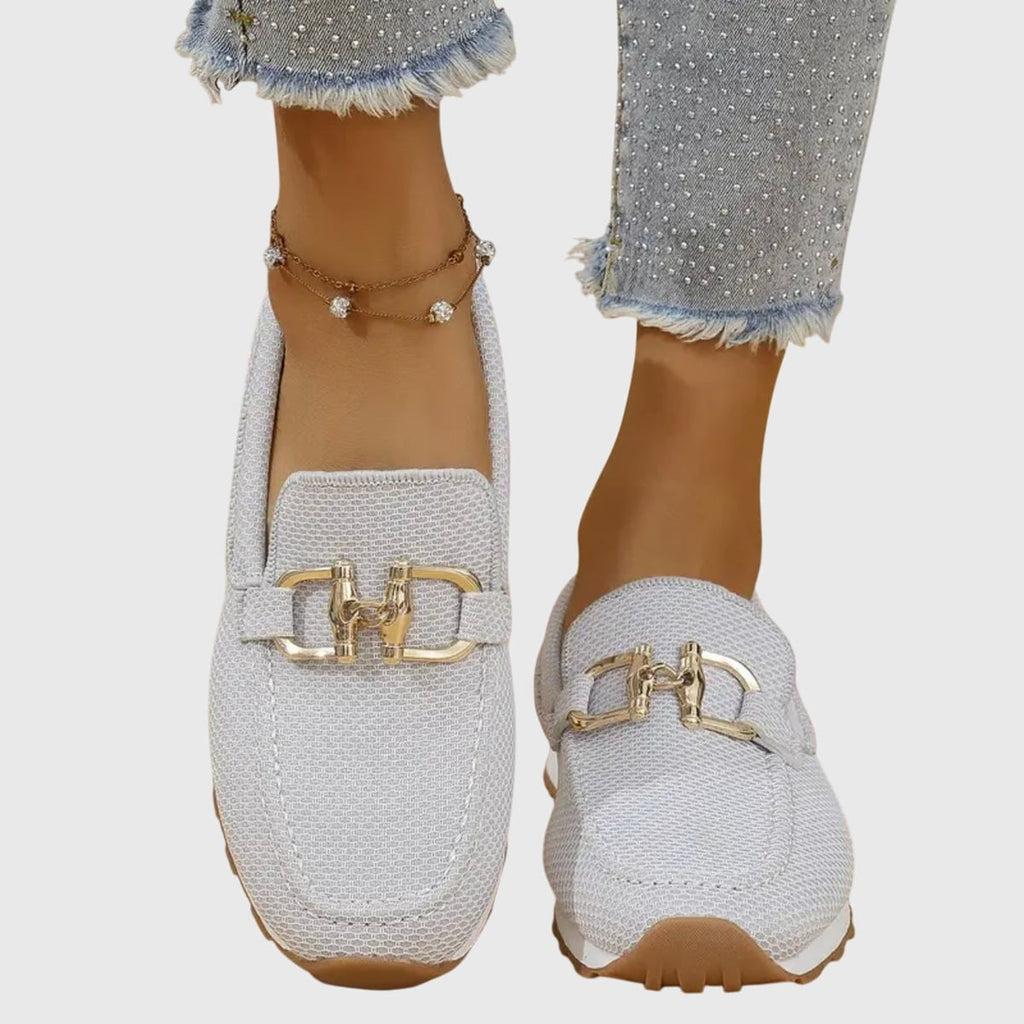 dames slip-on loafer met voetbed