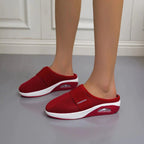 dames slip-on sneaker muil met luchtzool in rood
