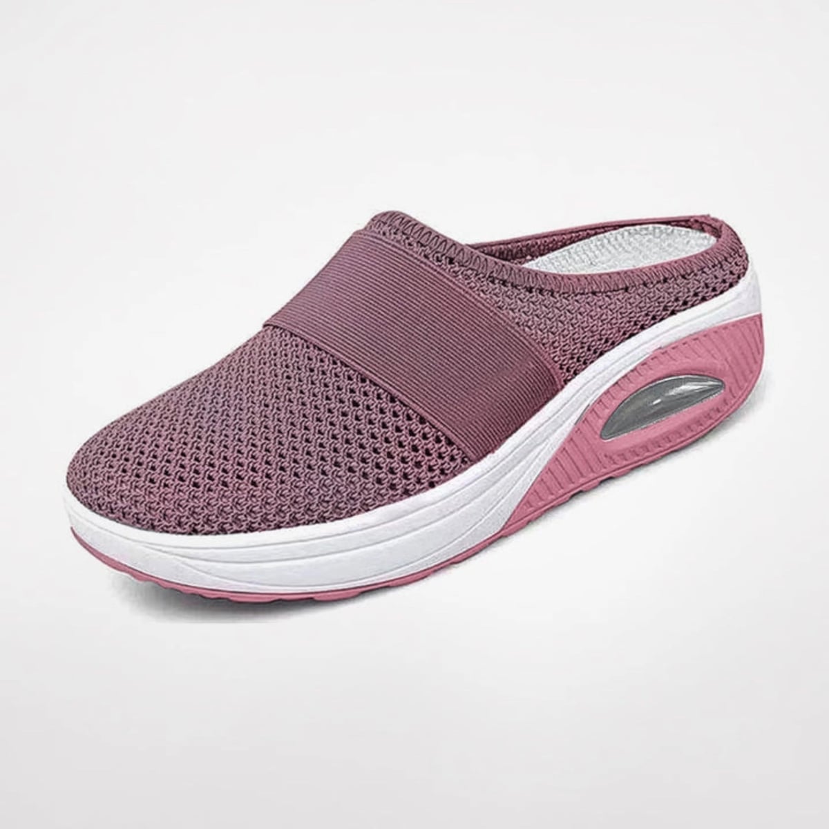 dames slip-on sneaker muil met luchtzool in roze