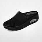 dames slip-on sneaker muil met luchtzool in zwart
