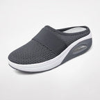 dames slip-on sneaker muil met luchtzool in donkergrijs