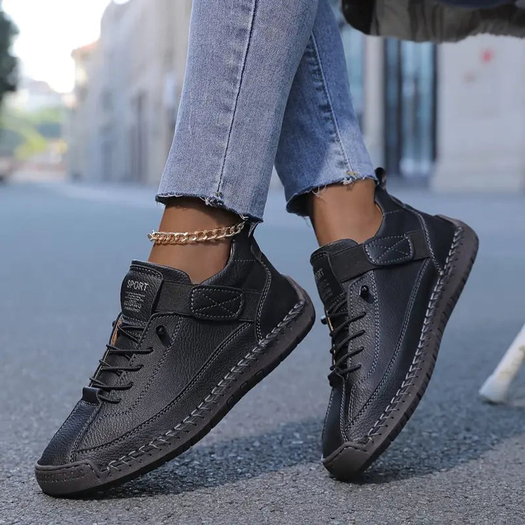 dames sneaker met brede pasvorm in zwart (bijna uitverkocht!)
