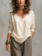 dames wide leg broek met elastische taille