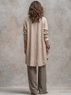 dames wide leg broek met elastische taille