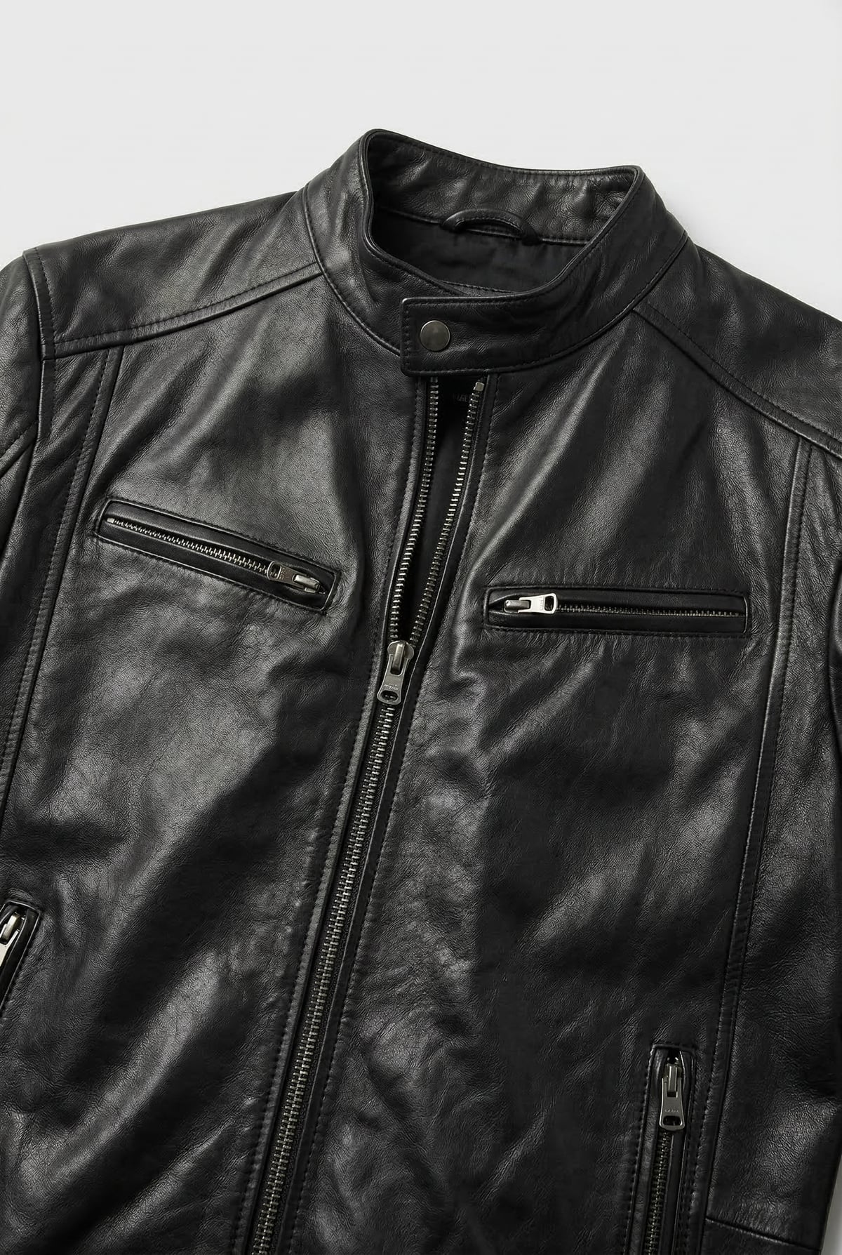 heren biker jacket met rits