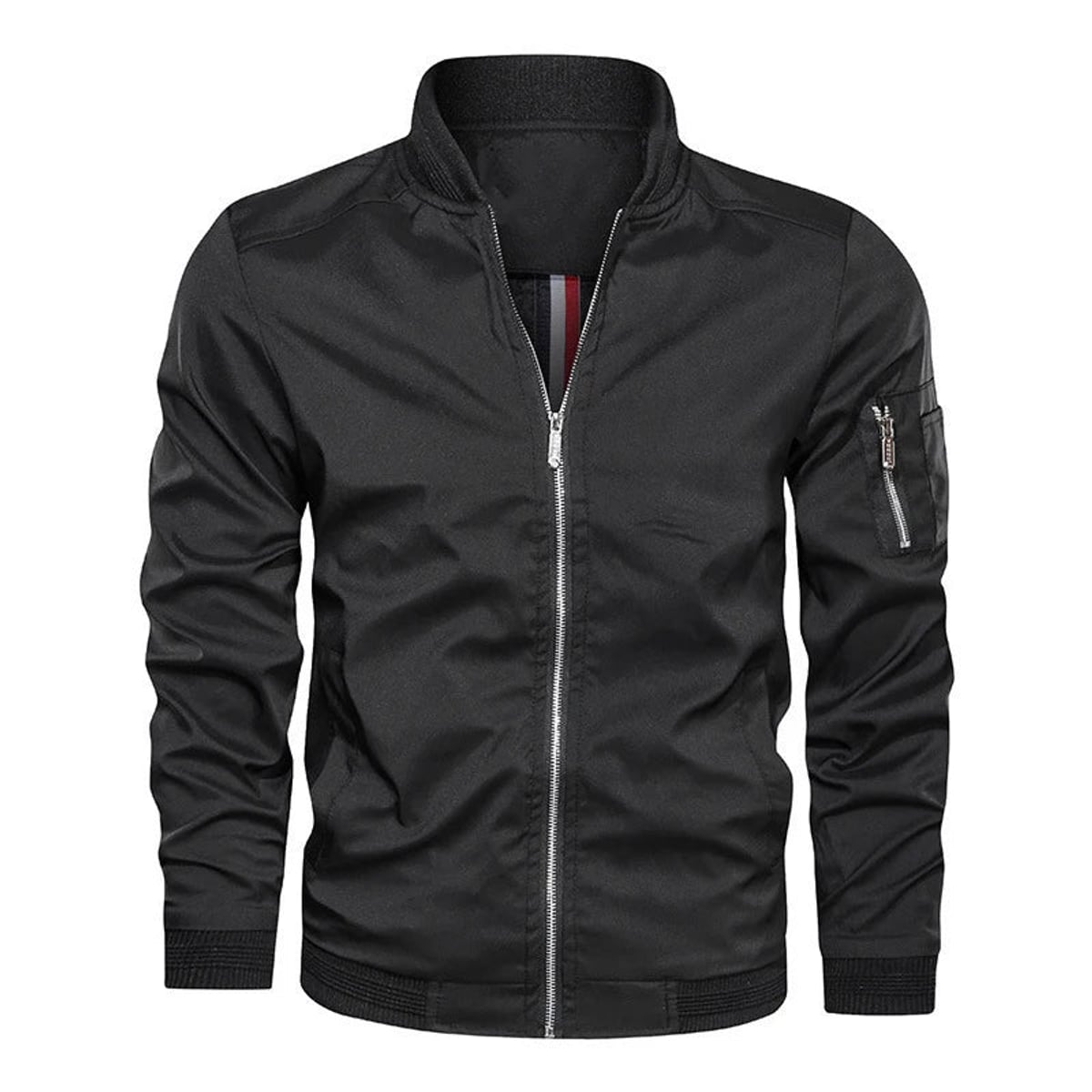 heren bomber jacket met rits