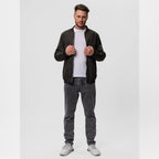 heren bomber jacket met rits