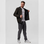 heren bomber jacket met rits