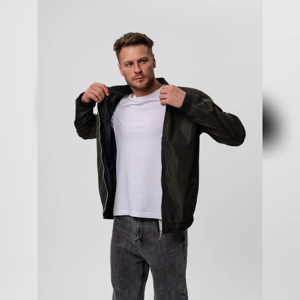heren bomber jacket met rits