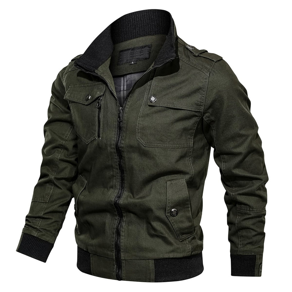 heren casual jas met ritssluitingen