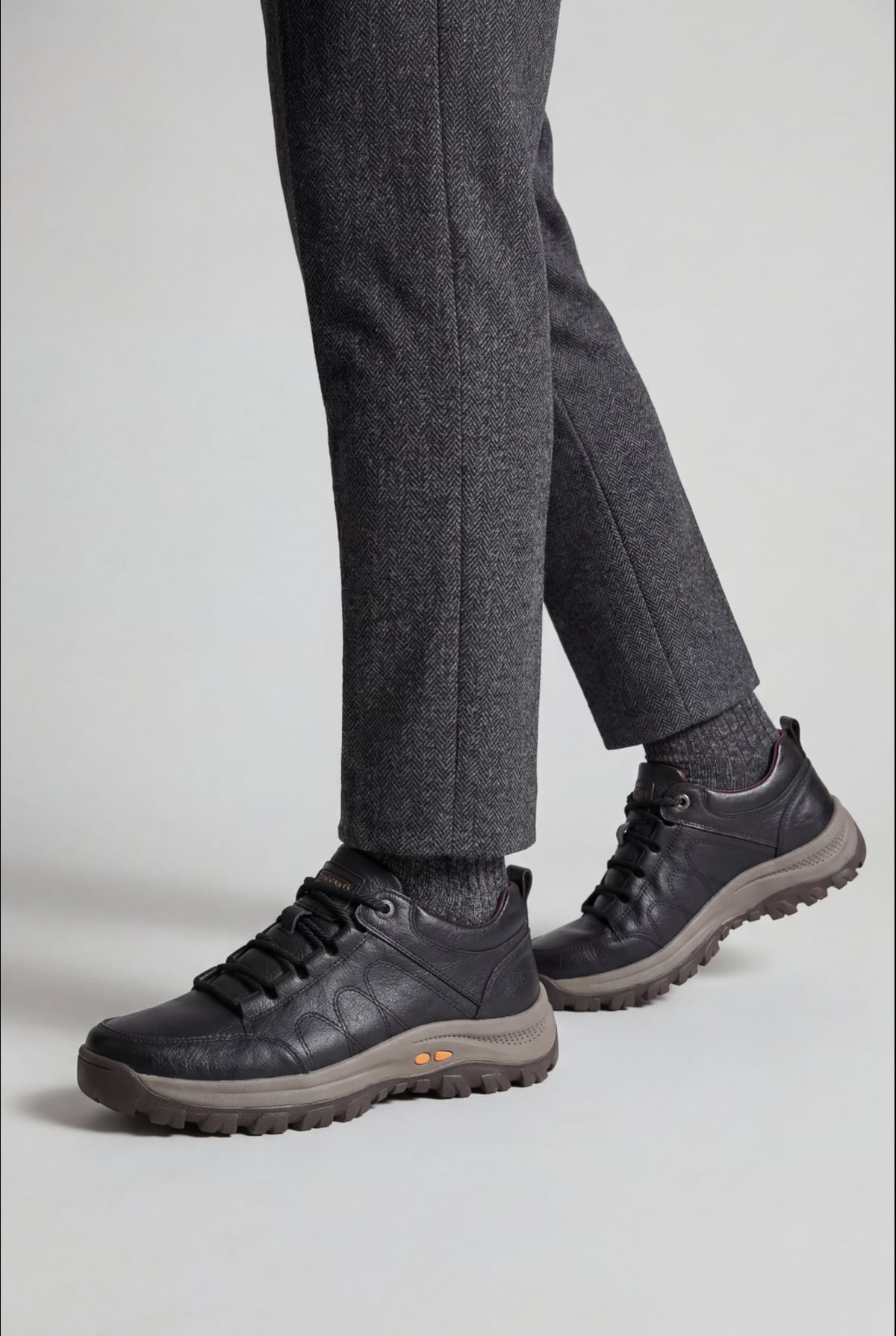 heren casual veterschoen met gedempt voetbed