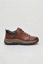 heren casual veterschoen met gedempt voetbed in marron