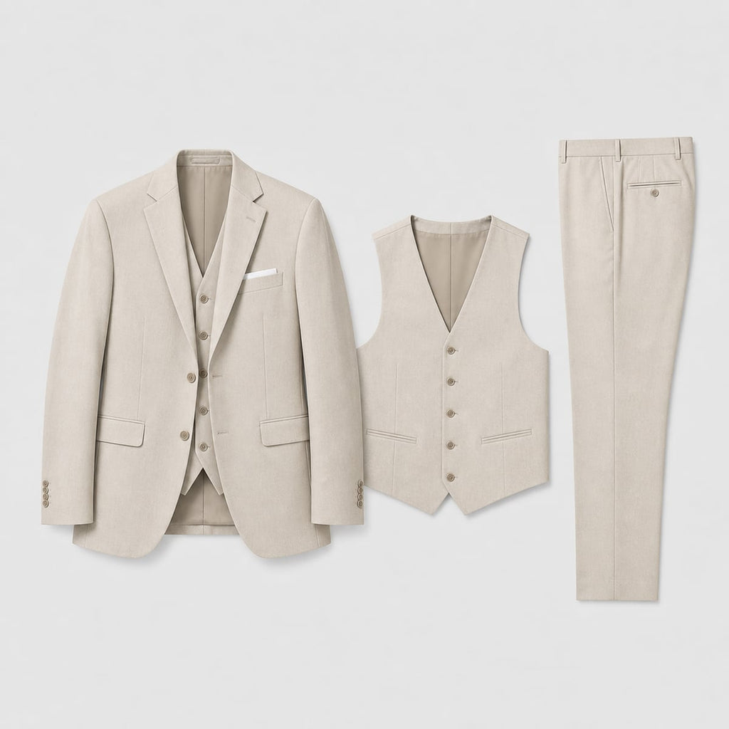 heren driedelig pak met gilet