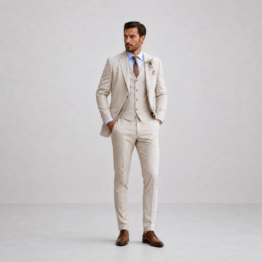 heren driedelig pak met gilet